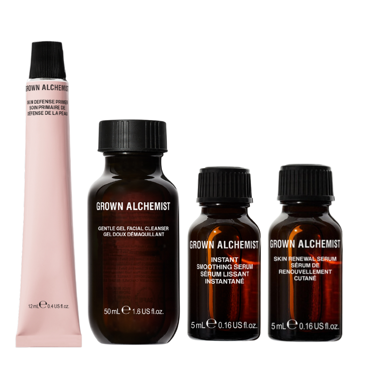 Instant Smoothing Serum 5ml + Skin Defense Primer 12ml + Skin renewal Serum 5ml +Gentle Gel Facial Cleanser 50ml